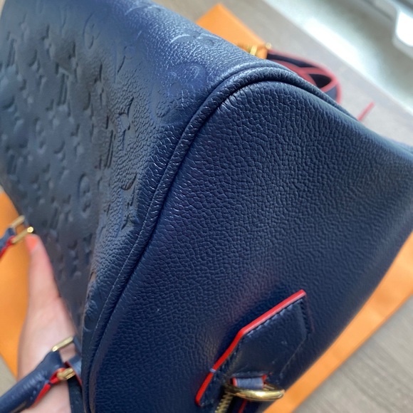 LV Speedy 25 Empreinte Marine Rouge - Picture 3 of 15